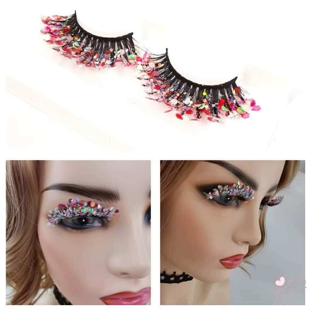 Lông Mi hoá trang, makeup, fantasy, lông vũ cho Tiệc Nô-en, Chrismas, Halloween, Party