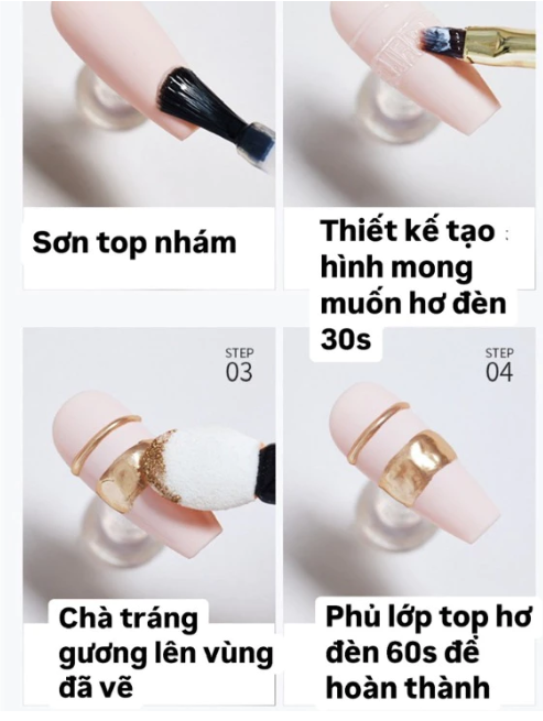 Gel thủy tinh vẽ nổi Vinimay chính hãng 5g, Gel đặc vẽ tạo hình móng chà tráng gương nail