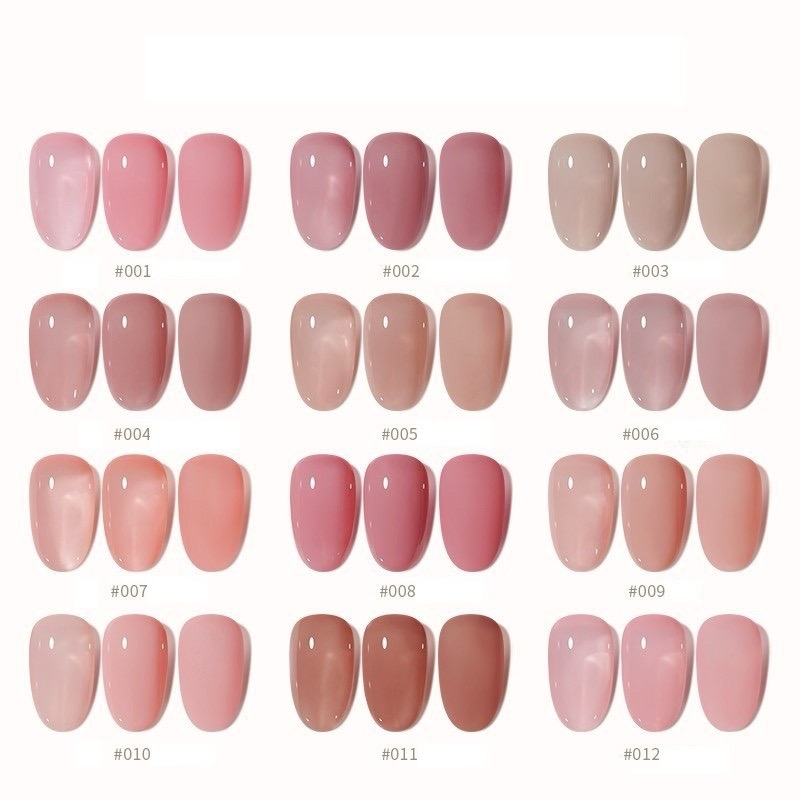 Sơn gel Xeijayi chính hãng màu nude, trong suốt, màu đỏ 15ml