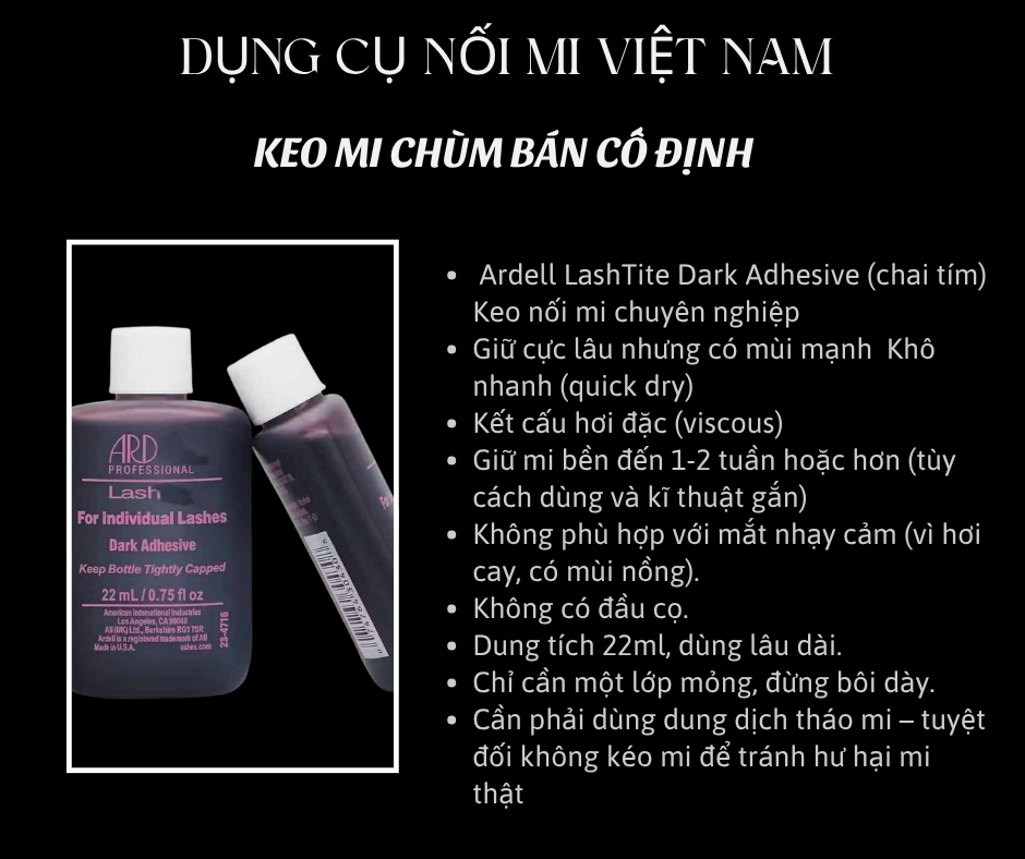 Keo mi chùm BÁN cố định - Cluster Lash Glue