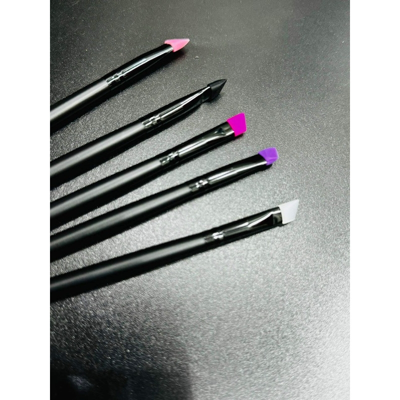 Cọ silicon lấy gel bắt trục, dung dịch uốn mi / cọ Tái Sử Dụng/ Que gạt ốp trục uốn mi, uốn chân mày