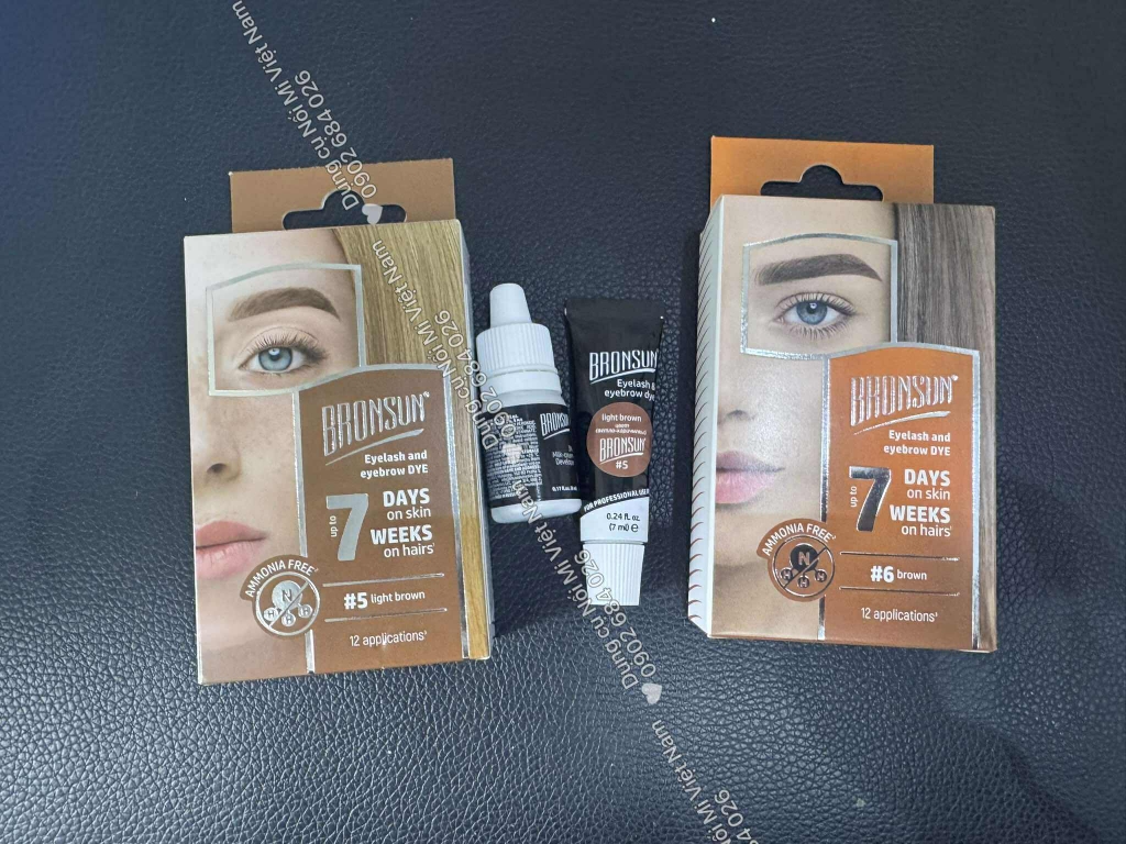 Nhuộm lông mi, lông mày cao cấp, Bronsun Dye ( Nhuộm Bộ Kits )