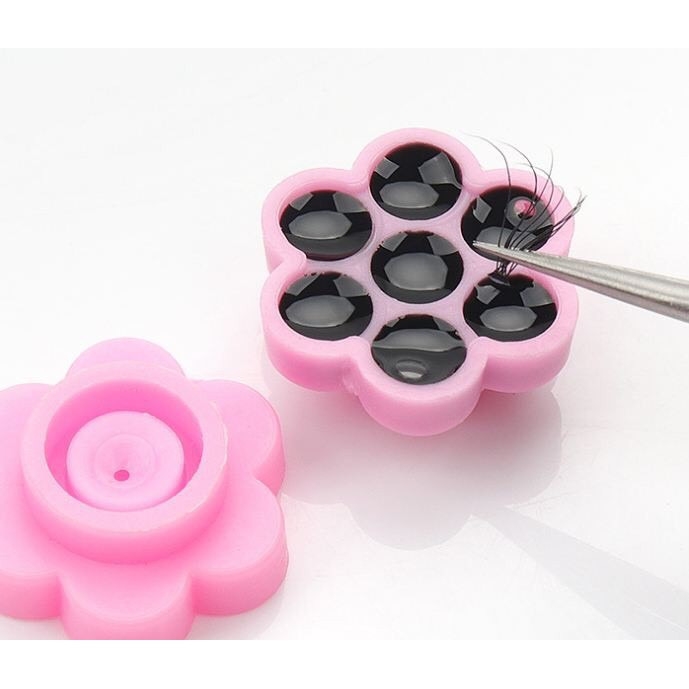 Nút đựng keo nối mi hoa đào ( đựng được mực phun xăm)