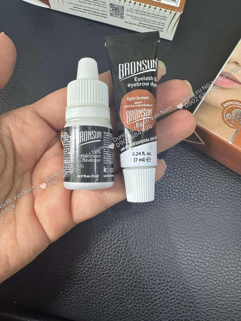 Nhuộm lông mi, lông mày cao cấp, Bronsun Dye ( Nhuộm Bộ Kits )