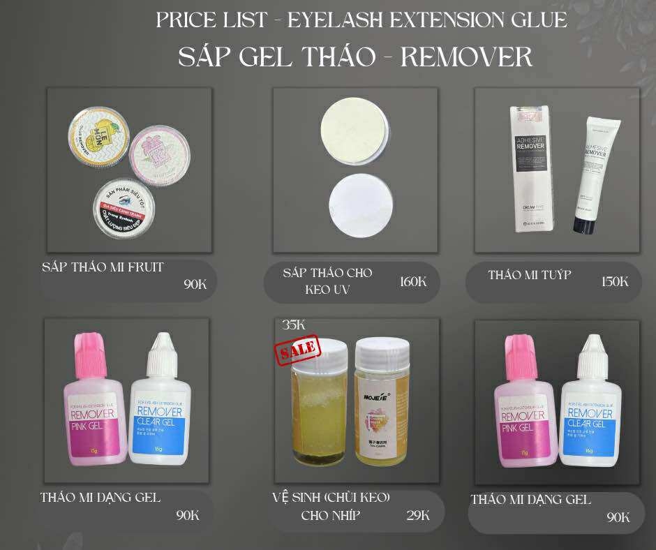 Tháo chuyên dụng cho keo Makeup hoặc keo Mi Chùm bán cố định