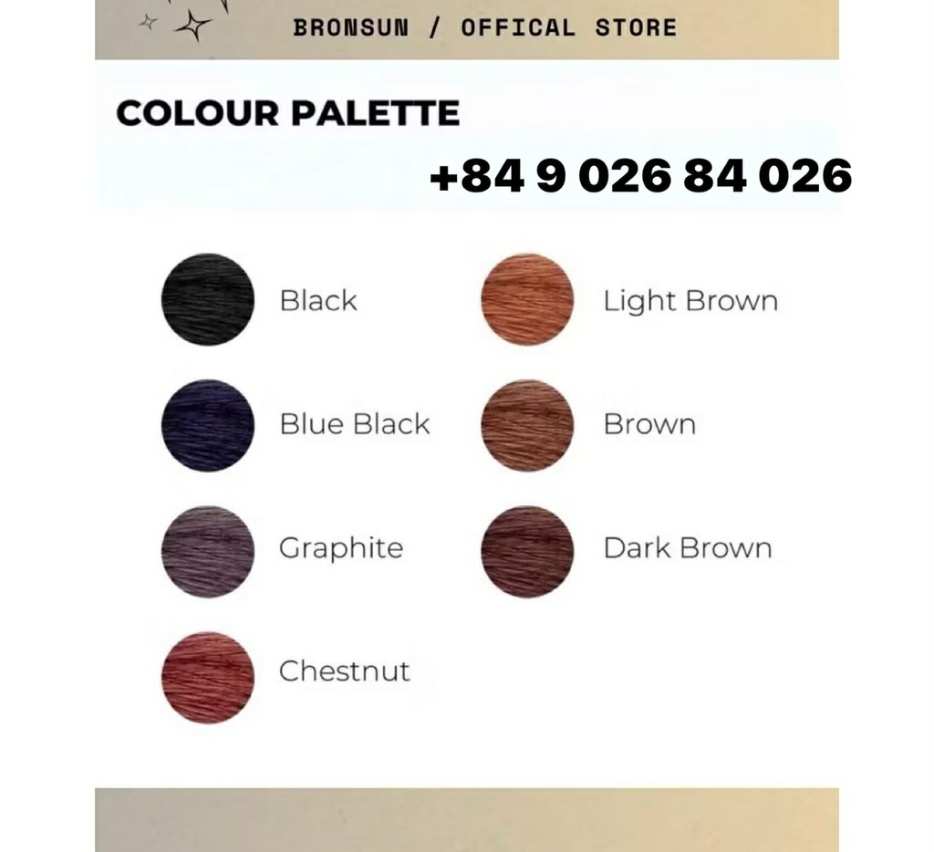 Set 8 màu nhuộm Bronsun mẫu mới nhập từ Châu Âu