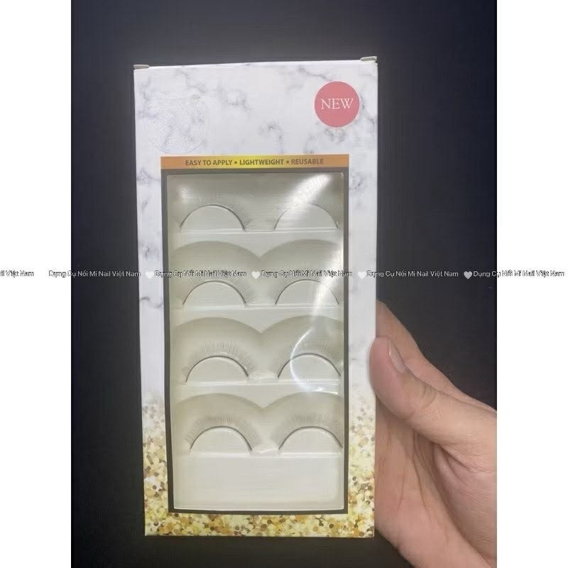 Hộp đựng mi fan, hộp đựng nail,móng giả (set 2 hộp/dụng cụ nối mi)