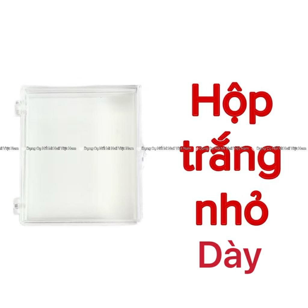 Hộp đựng mi fan, hộp đựng nail,móng giả (set 2 hộp/dụng cụ nối mi)