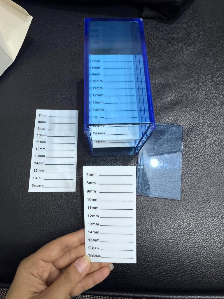 Tủ/ kệ mica để pallet line lông mi siêu tiện lợi, bảo quản lông mi nối sạch và không bị nhiễm ẩm