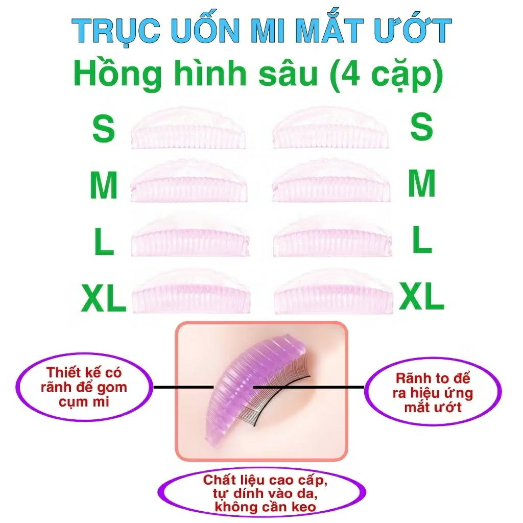 TỔNG HỢP Trục Uốn lông mi, dưỡng mi, nhíp, tăm bông, dụng cụ uốn mi Lash Lift