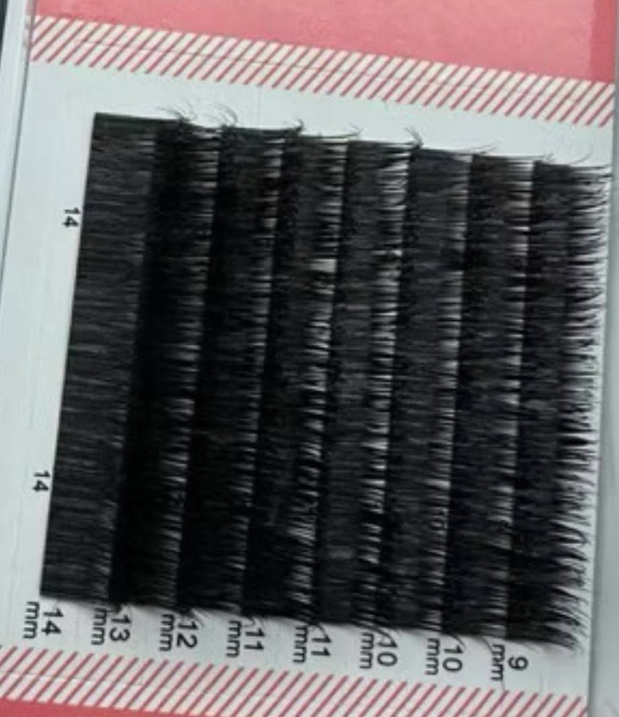 Mi lông thật 100% chất MINK mẫu hộp up size 8 line J B C CC D L LD 8-16mm