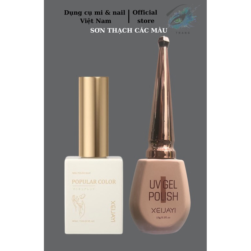 Sơn gel Xeijayi chính hãng màu nude, trong suốt, màu đỏ 15ml