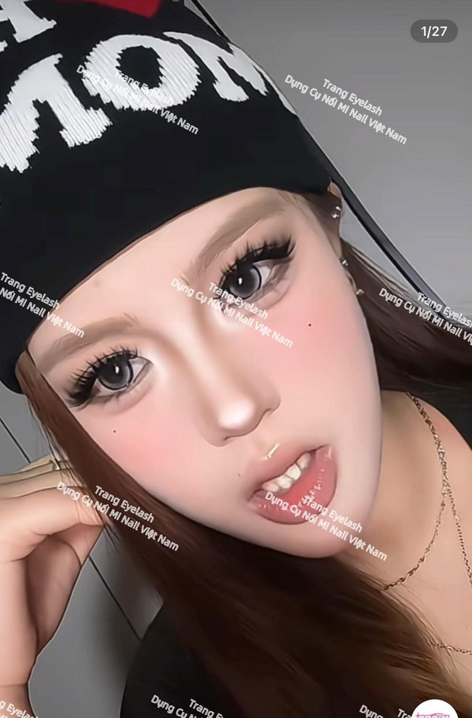 Lông mi Strip Lashes hot trend ( Natural False Eyelashes Cat Eye Lashes Strips Invisible Band Fake Mink Strip Lash Wispy Thin Clear Band Cateye Eye Lash Pack Full Volume Medium Length 8-18mm)
