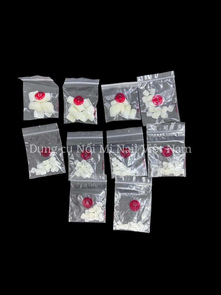 Móng chân úp vuông ngắn , móng chân đủ size 0-9, móng giả gắn chân