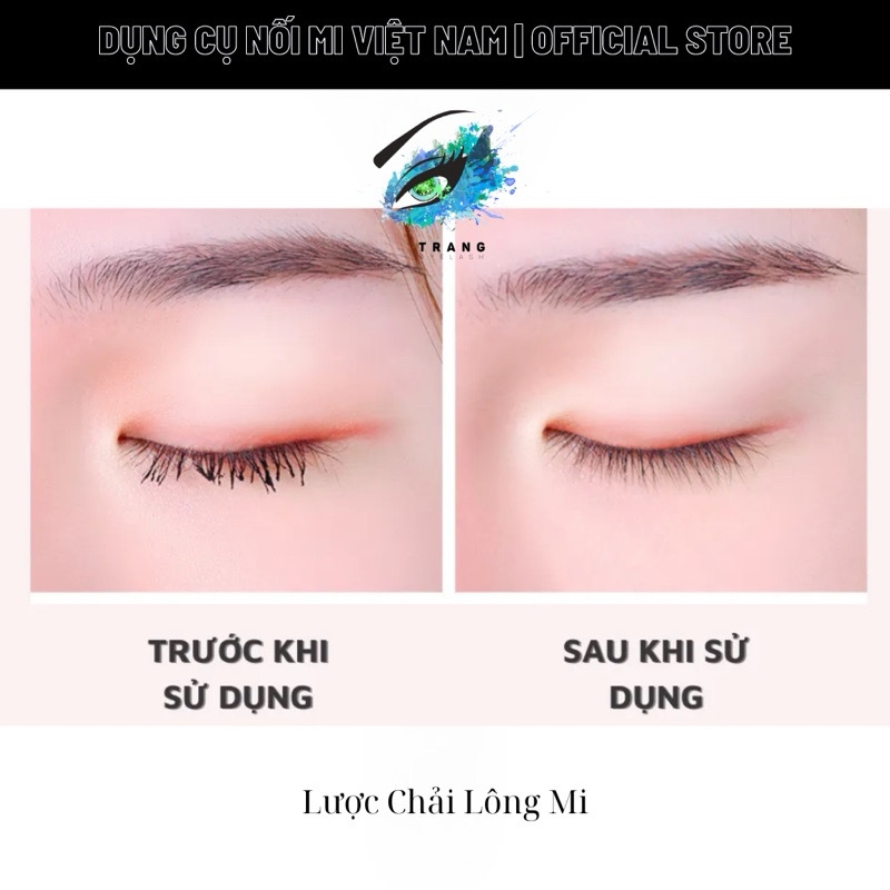 Lược Chải Lông Mi, lược chải giúp làm mượt mascara, cong lông mi hơn