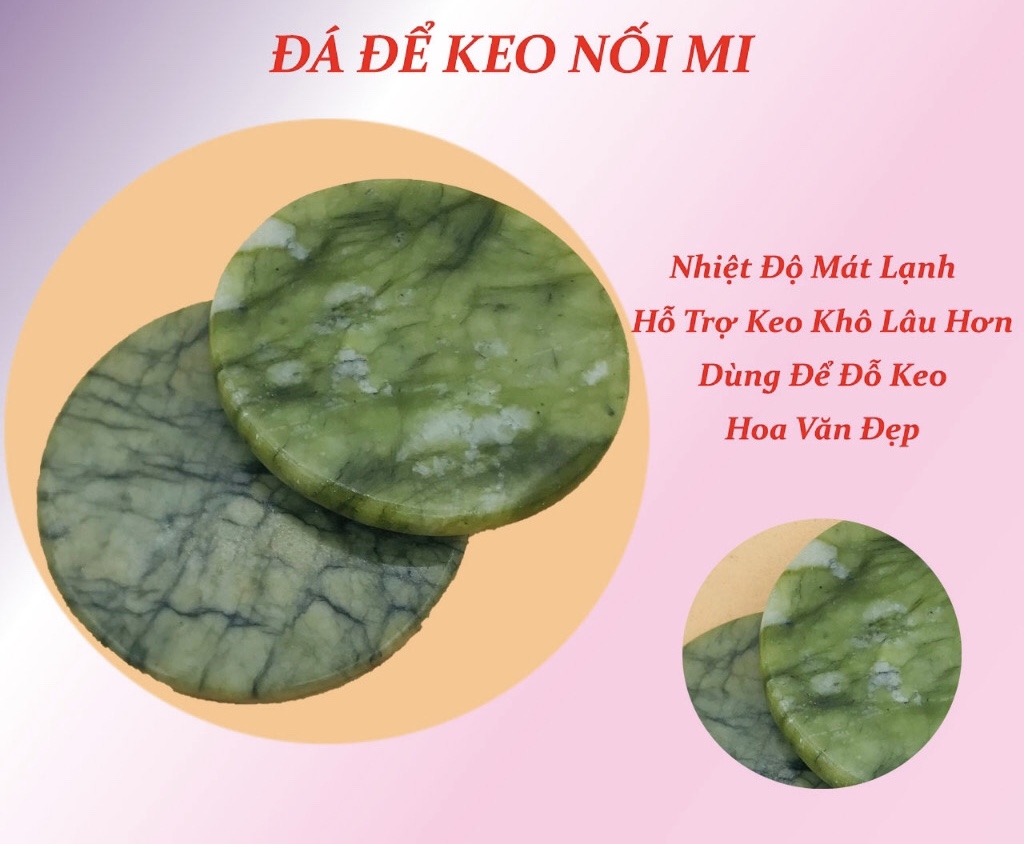 Đá để keo nối mi, pha sơn gel giúp keo nối mi lâu khô, pha sơn gel thiết kế nhiều kiểu Nail đẹp