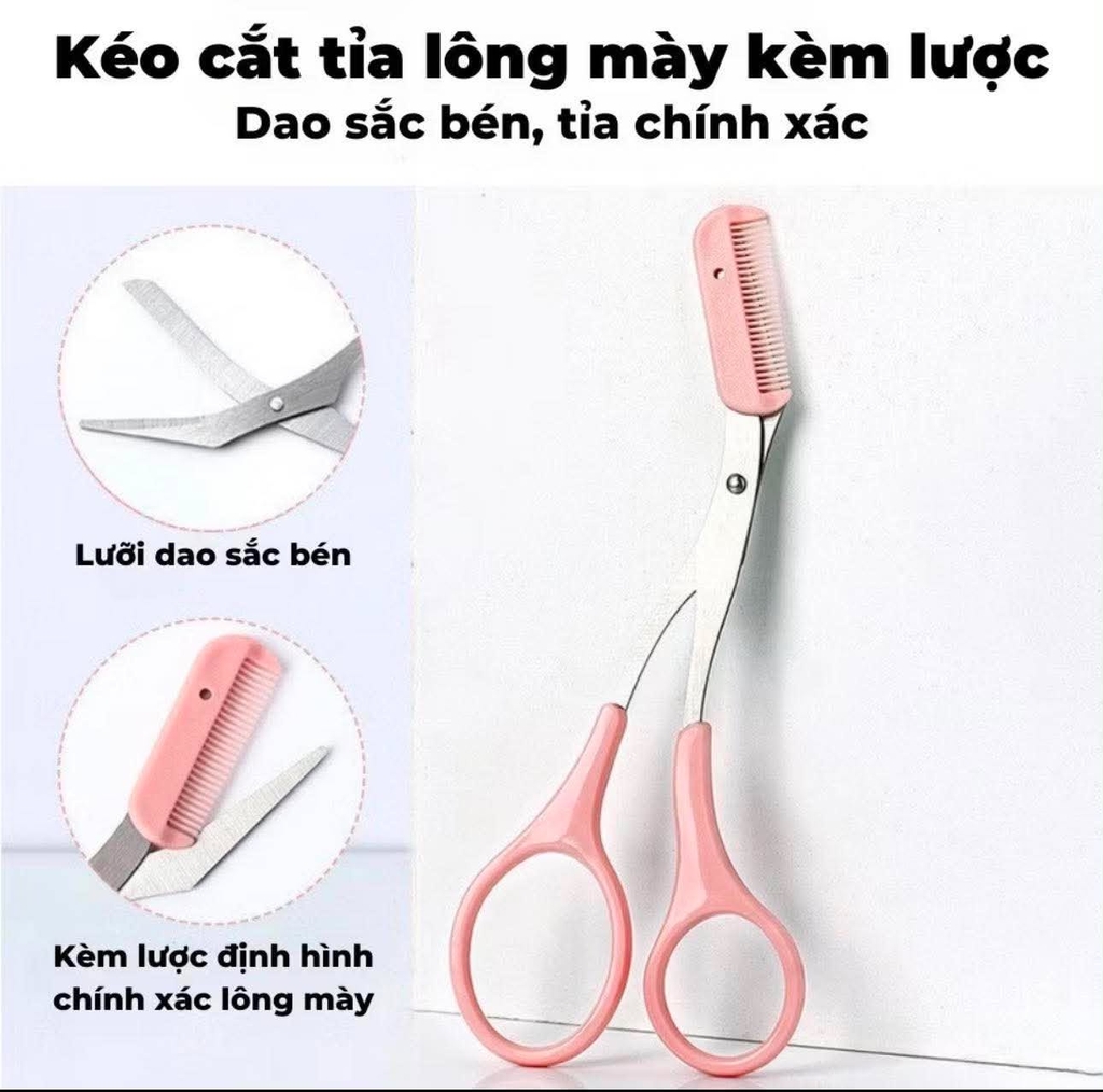 Kéo cắt chuyên dụng các loại bằng thép không gỉ với thiết kế cong, tròn. hình chim hạc, tỉa chân mày, nail, mi