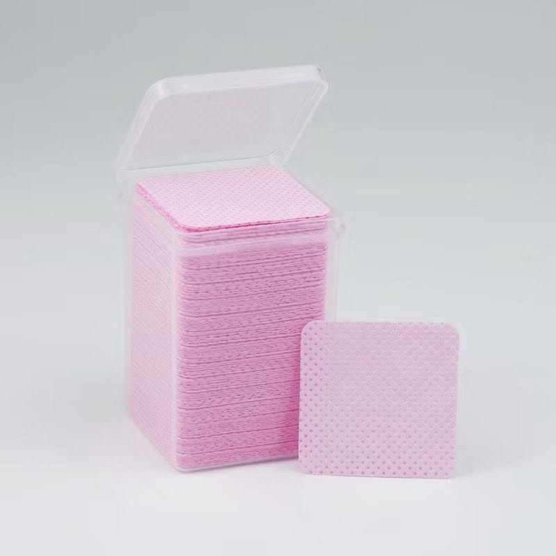 Giấy Vệ Sinh Nắp Keo (1 Hộp 200 Miếng) Vệ Sinh Nắp Chai Keo, Nhíp Bị Bẩn, dùng trong nail cũng được