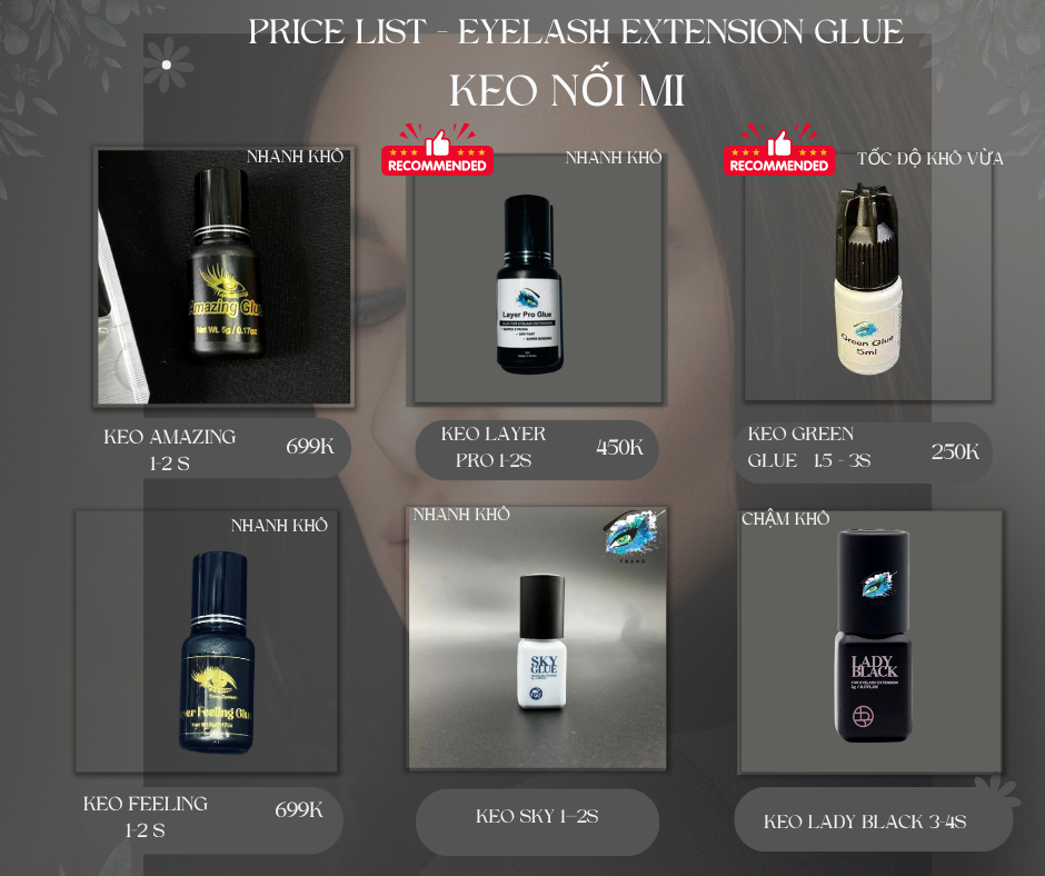 Keo mi chùm BÁN cố định - Cluster Lash Glue