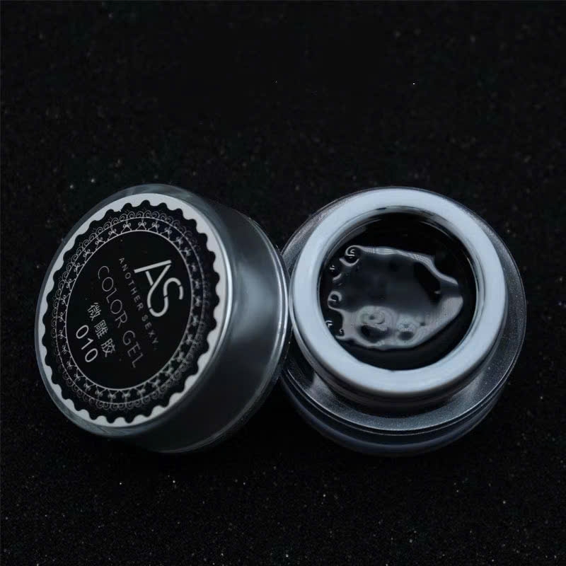 Hũ gel vẽ nổi 3D trang trí móng hãng AS,hủ gel điêu khắc trang trí móng