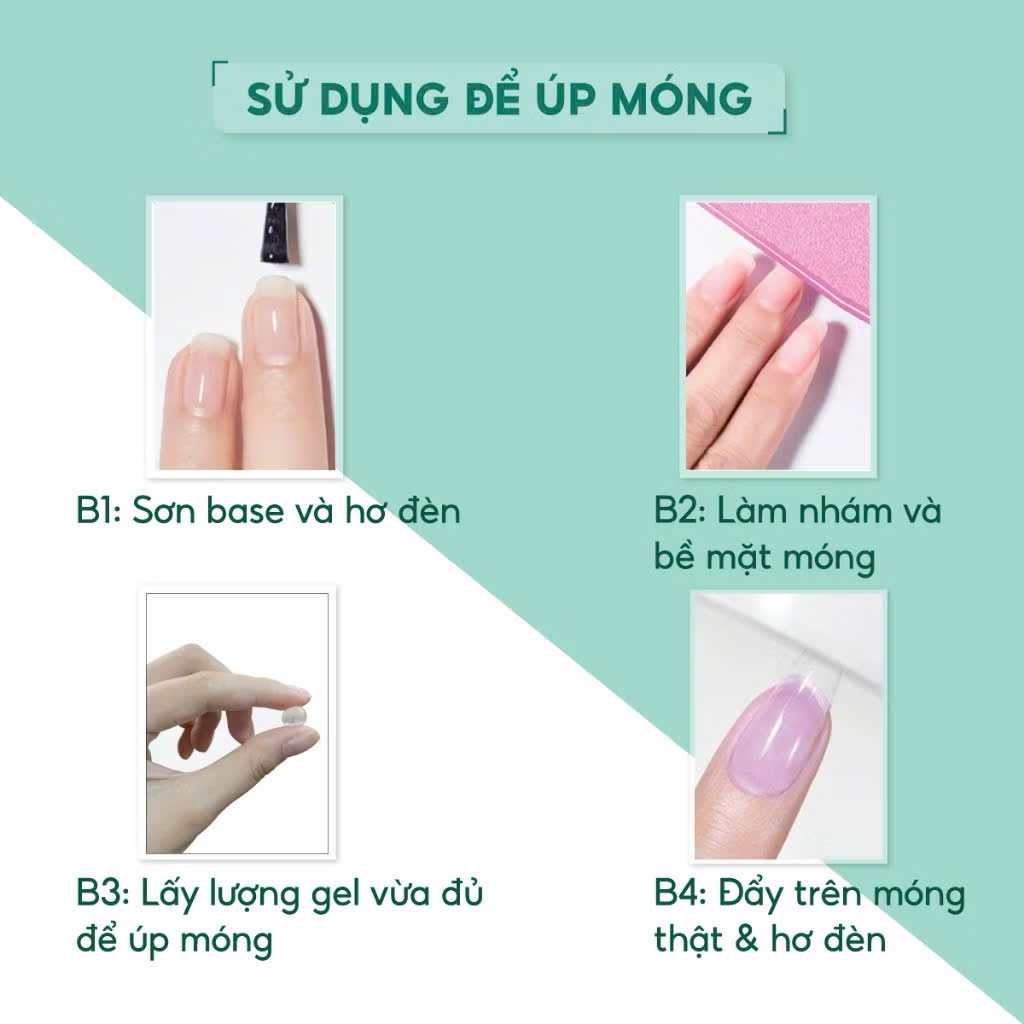 Gel định hình nail , gel đa năng dán móng úp, gel nặn tạo hình nail, mi