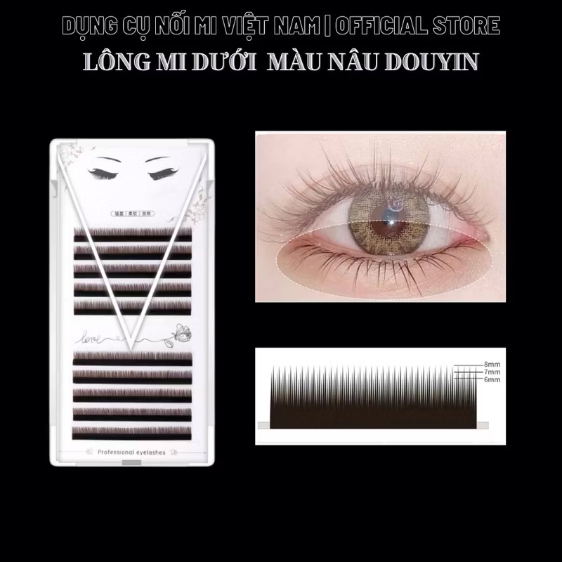 Lông Mi Douyin màu Nâu