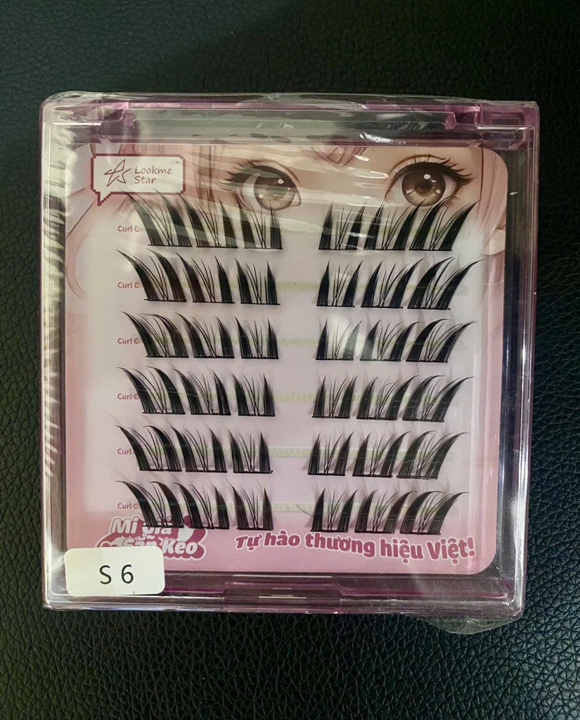 Lông mi makeup tự dính có keo sẵn ở chân mi,lông mi mềm