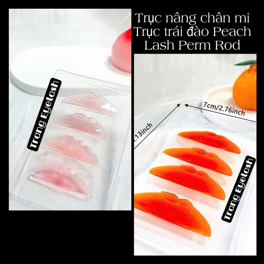 Trục Nâng Mi trong Uốn Mi - Trục Khuôn Trái Đào Silicon Peach Lash Perm Rod