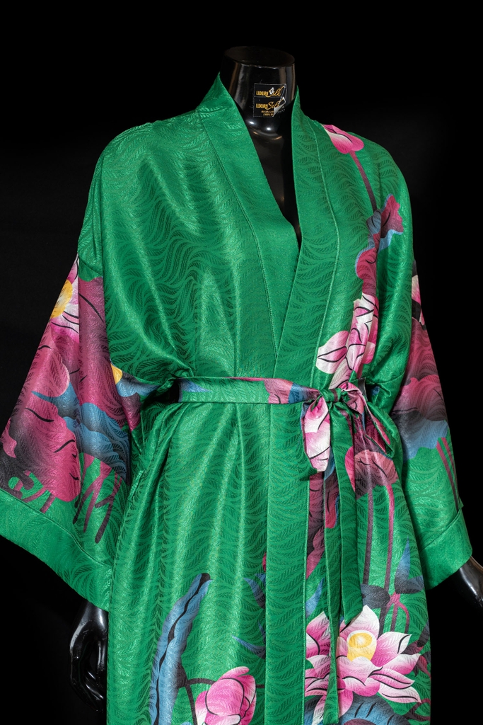 Áo choàng kimono Liên Hoa