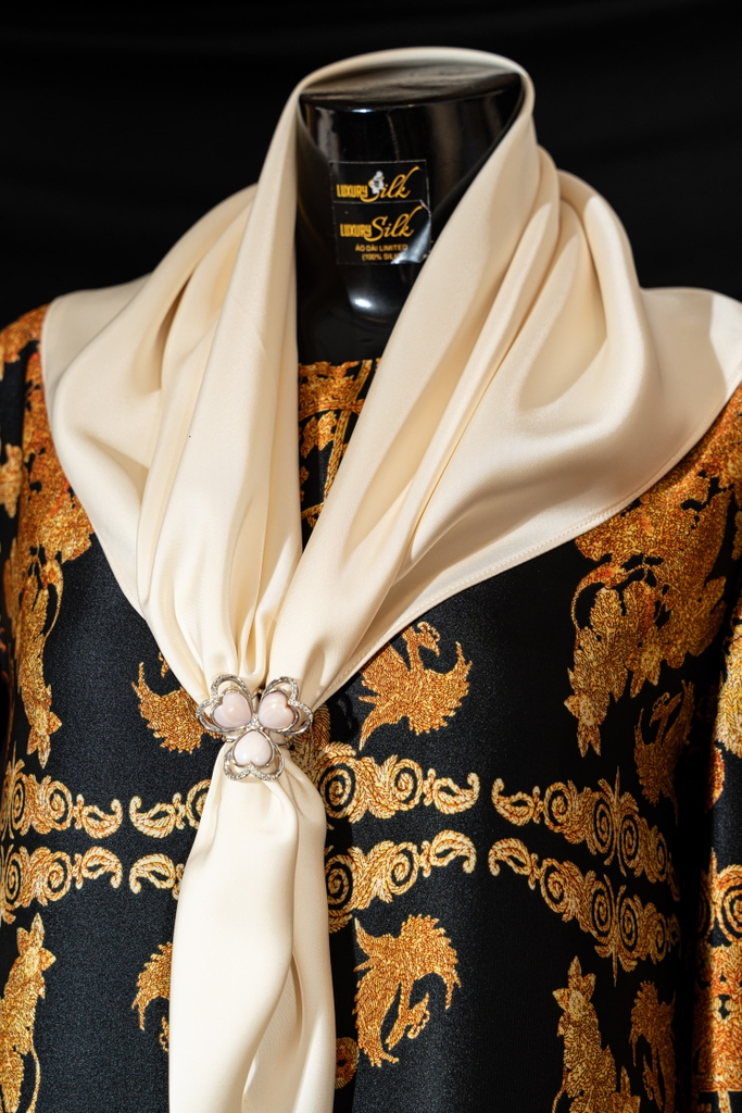 khăn quàng cổ Lụa trơn không họa tiết 920