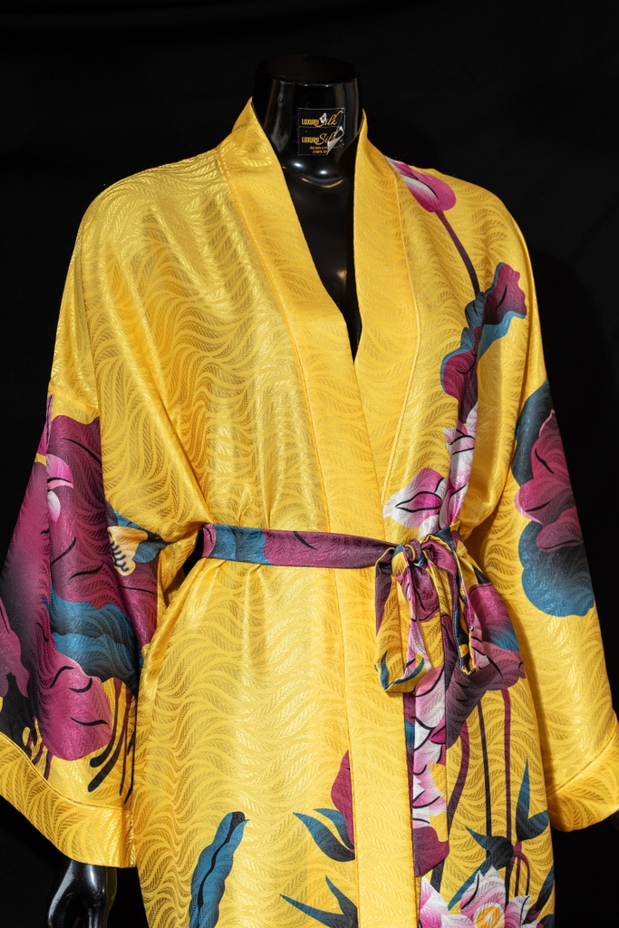 Áo choàng kimono Liên Hoa