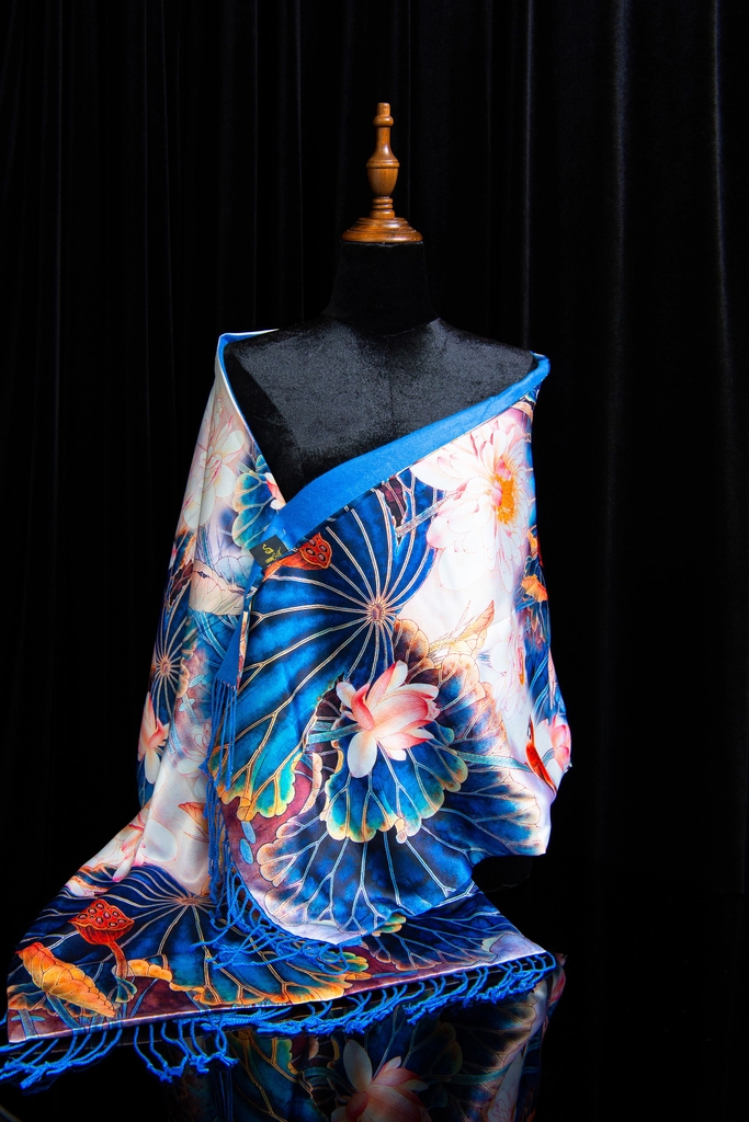 Khăn lụa choàng 2 lớp 2910