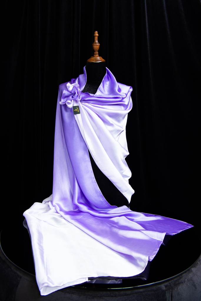 Khăn quàng Lụa galaxy 2 màu (silk 1600)