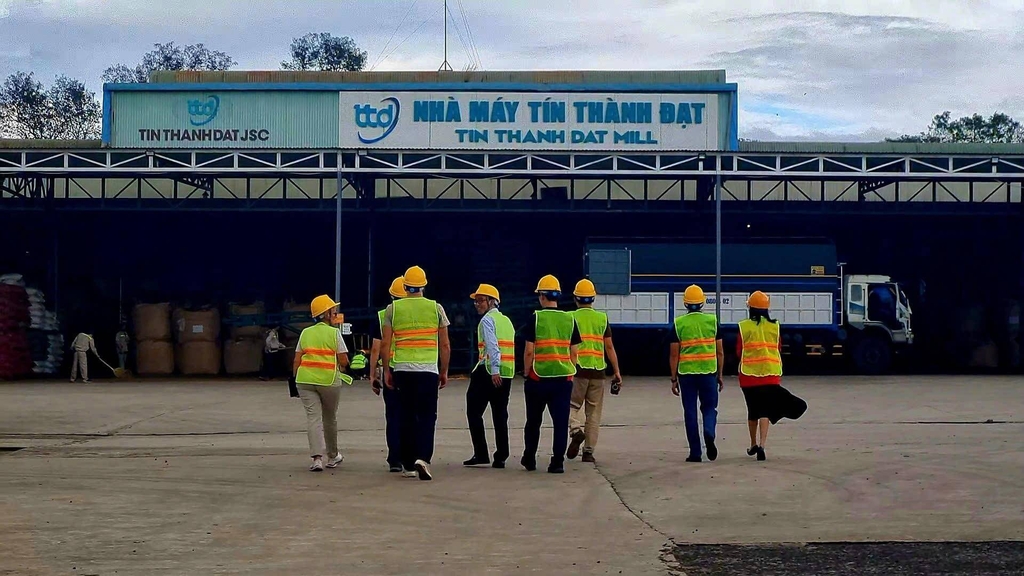 Đoàn đối tác Nhật Bản tham quan dây chuyền sản xuất cà phê công suất 300 tấn/ngày