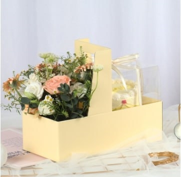 Hộp giấy xách tay 2 ngăn size 10.5x33x16.5cm