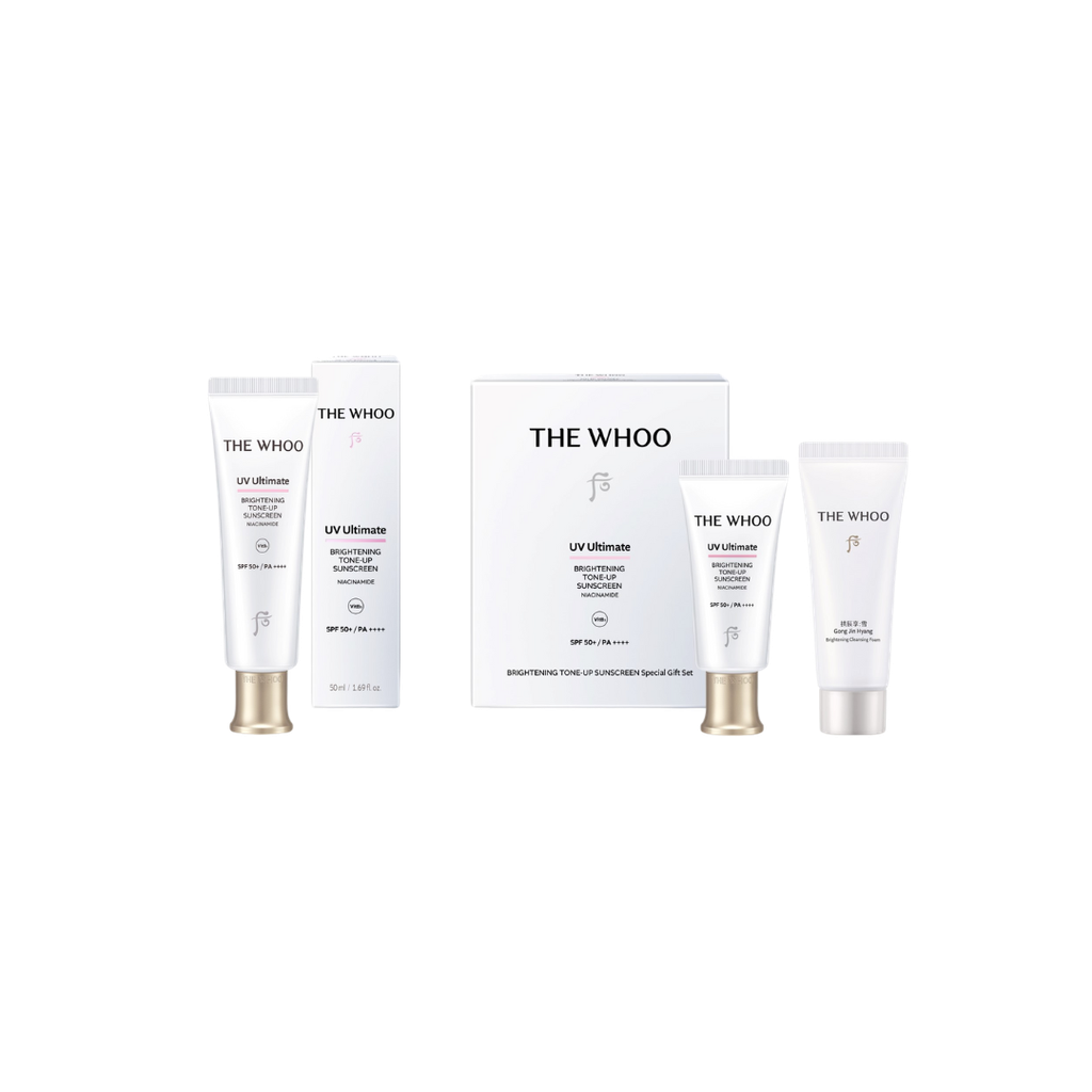 [KOL x The Whoo] Bộ Kem Chống Nắng Nâng Tone Whoo UV Ultimate Ultimate Brightening