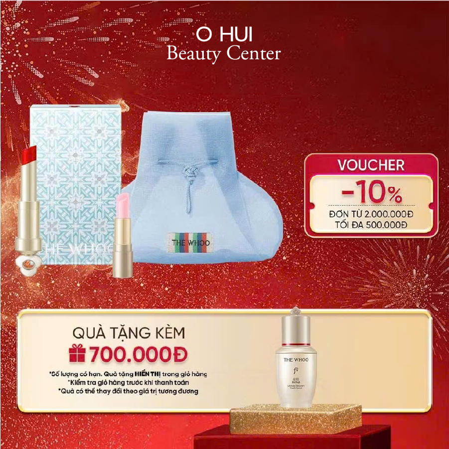 Bộ Son Dưỡng Môi Đông Y The Whoo Ess Lip Glow Balm 39 Mauve Brown Y25