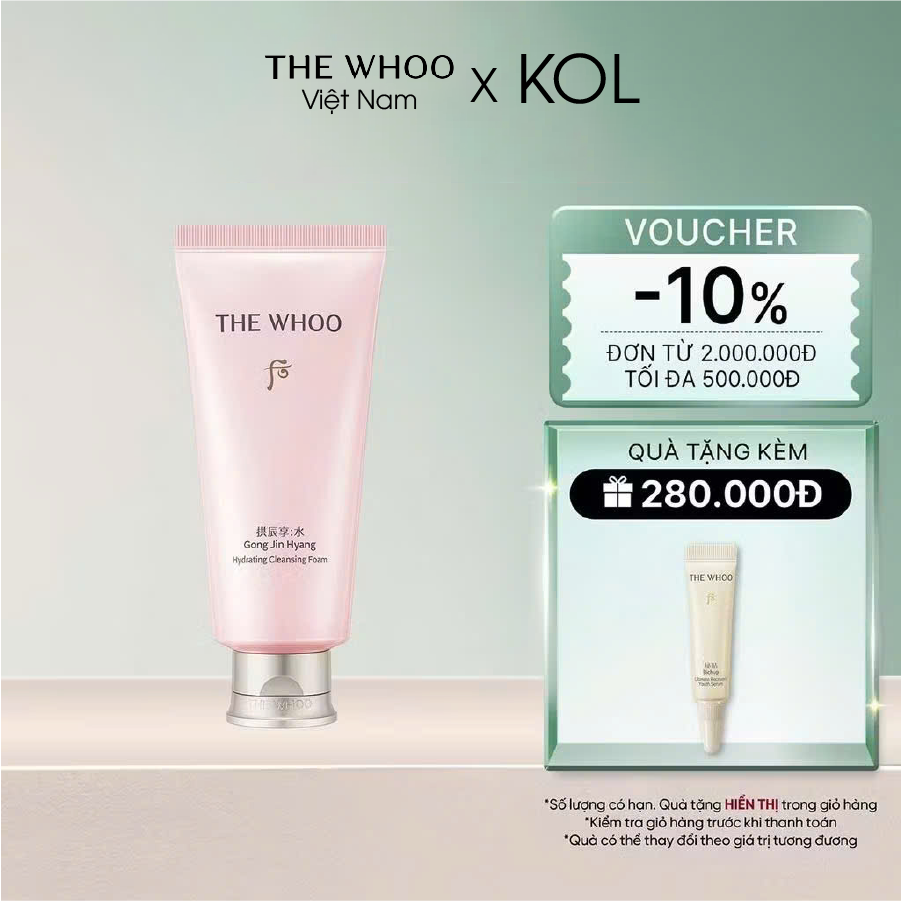 Sữa rửa mặt cấp ẩm Gongjinhyang Soo Hydrating Foam Cleanser