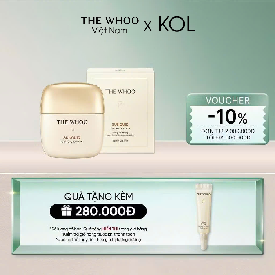 Kem chống nắng Whoo Gongjinhyang Sunquid Uv Protective Lotion