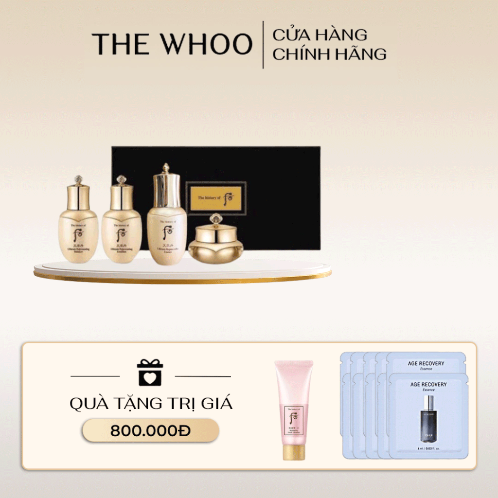 Bộ Dưỡng Da Whoo Cheonyuldan Ultimate Regenerating Gift Set Mini 4pcs