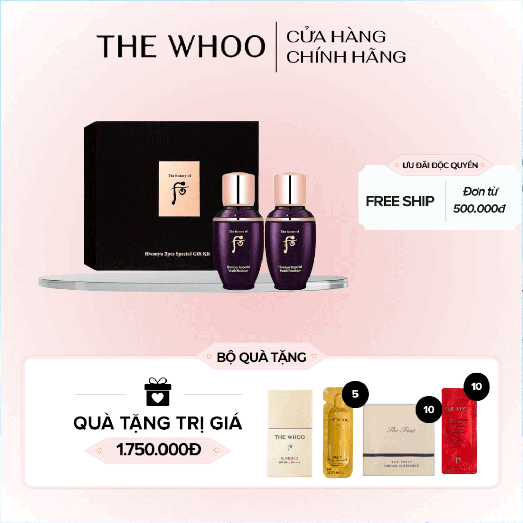 Bộ dưỡng da Whoo Hwanyu Imperial Youth mini 2 pcs