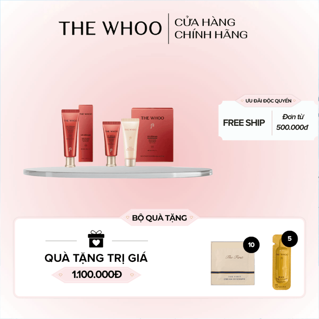 Bộ Kem Chống Nắng Whoo Đỏ UV Ultimate Red Vitamin Sunscreen SE