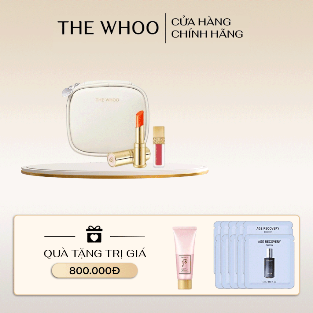 Bộ Son Dưỡng Môi Đông Y Whoo Glow Lip Balm Special Set Pink