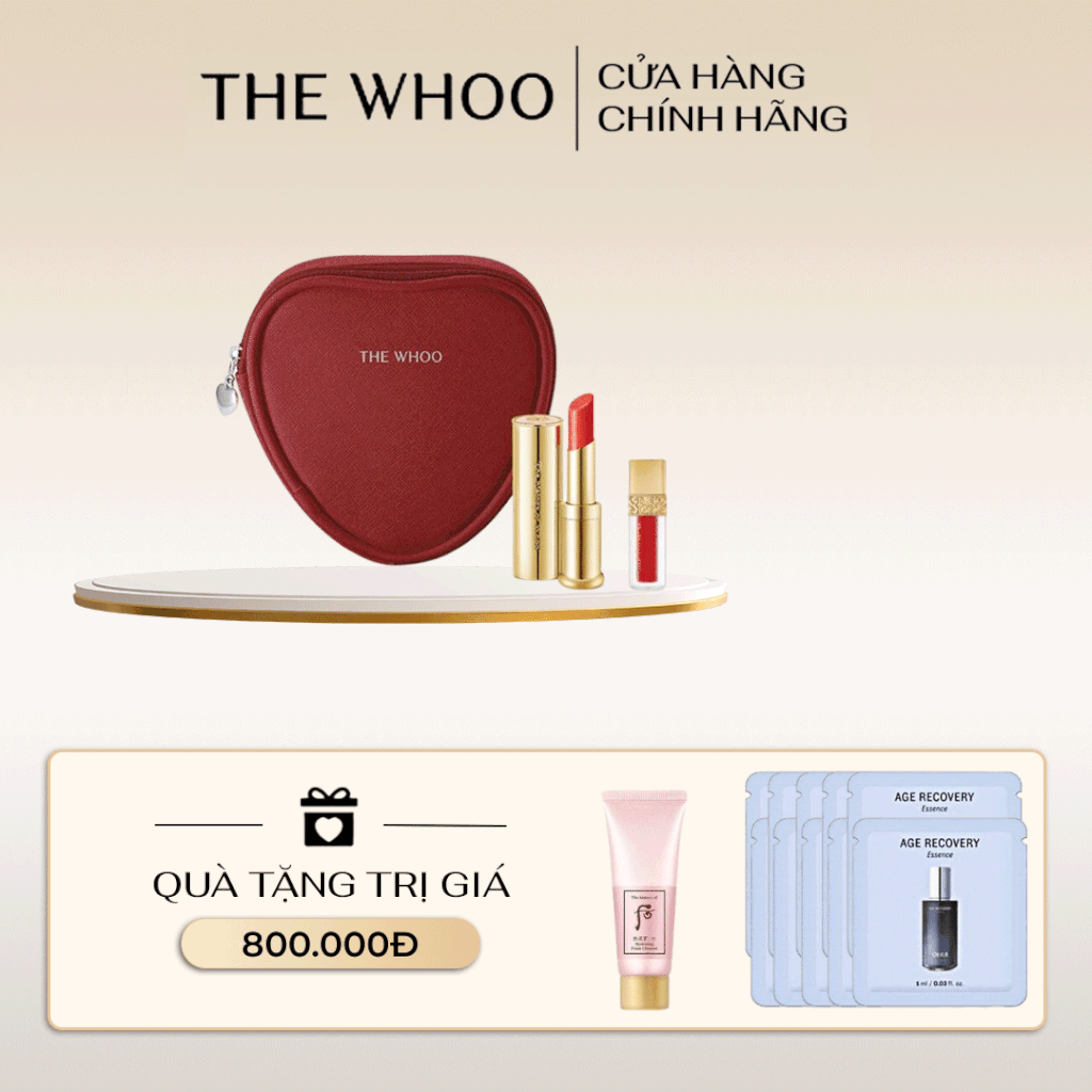 Bộ Son Dưỡng Môi Đông Y Whoo Mi Glow Lip Balm Set