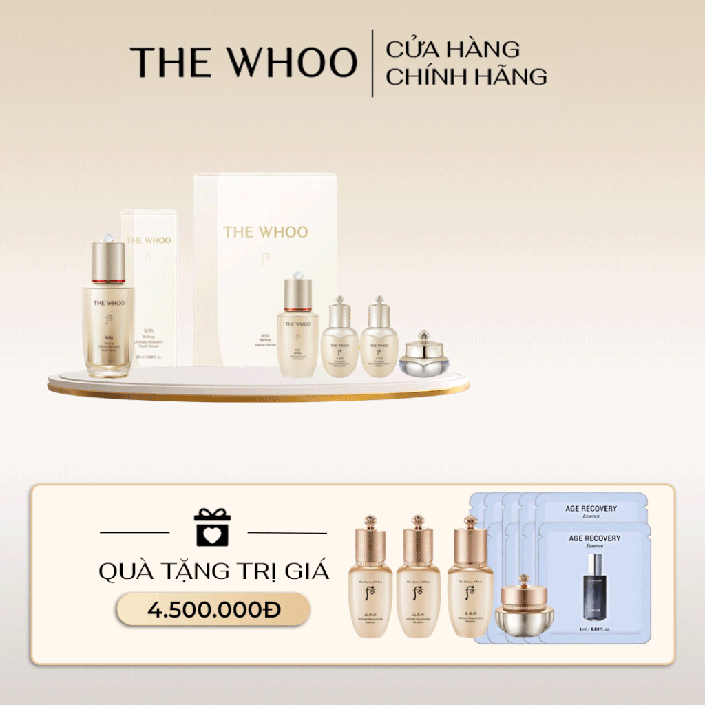 Bộ Tinh Chất Đông Y Whoo Bichup Self Generating Anti-Aging Concentrate Special Set