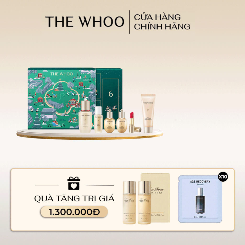 Bộ tinh chất trẻ hóa Whoo Bichup Ultimate Recovery Youth Serum Advent Calendar