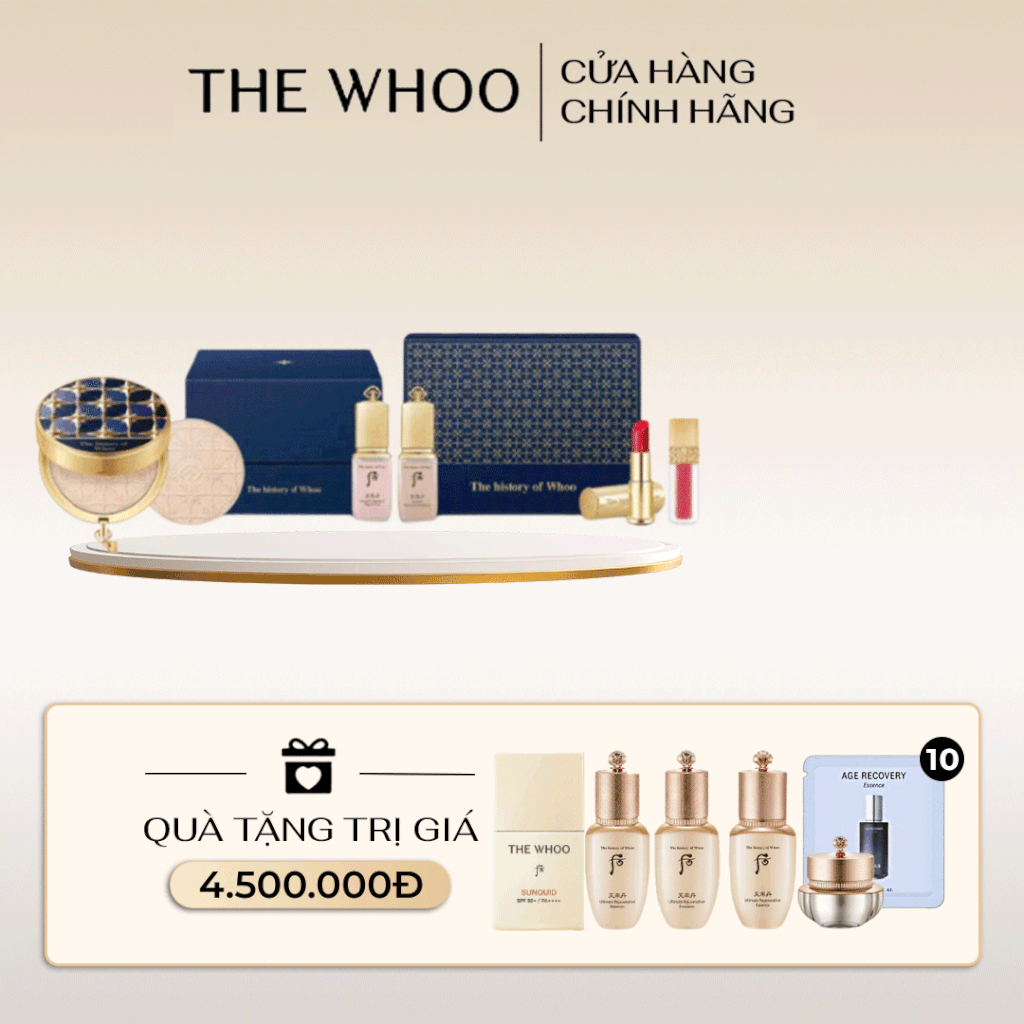Bộ Trang Điểm Whoo Gongjinhyang Mi Royal Pact Special Set