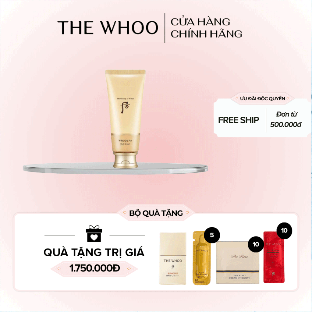 Kem Dưỡng Thể Đông Y Whoo Spa Body Cream