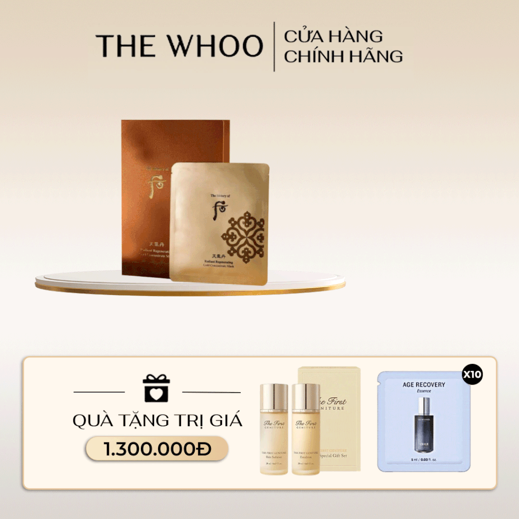 Mặt Nạ Trẻ Hóa Da Cheongidan Radiant Regenerating Gold Concentrate Mask