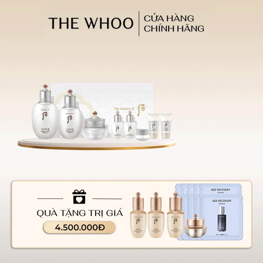 Set dưỡng trắng The history of Whoo Gongjinhyang seol 8pcs